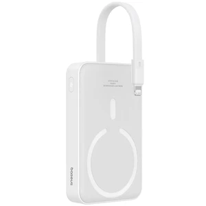 قیمت شارژر همراه بی سیم مگ سیف فست شارژ بیسوس با کابل متصل لایتنینگ