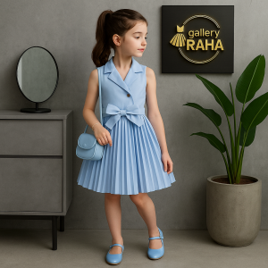 پیراهن پلیسه کمربنددار دخترانه - مدل شیک و خاص