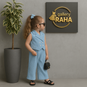 ست جلیقه و شلوار دخترانه (کرپ و پلیسه) | کالکشن تابستانی گالری رها