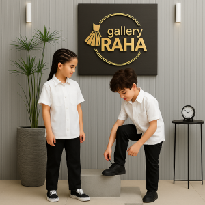 ست خواهر برادری شومیز کرپ و شلوار کرپ مشکی