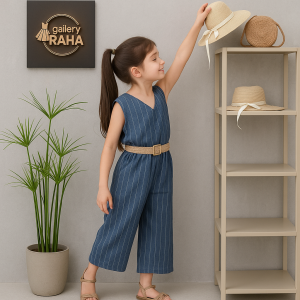 رامپر راه‌راه قرمز روشن کمربند بافت