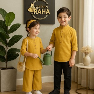 ست خواهر و برادری لینن خنک – طراحی خاص تابستانی