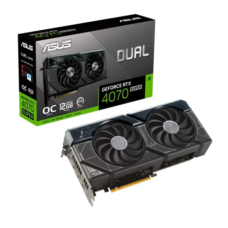 خرید کارت گرافیک ایسوس مدل ASUS Dual GeForce RTX™ 4070 SUPER OC Edition 12GB GDDR6X