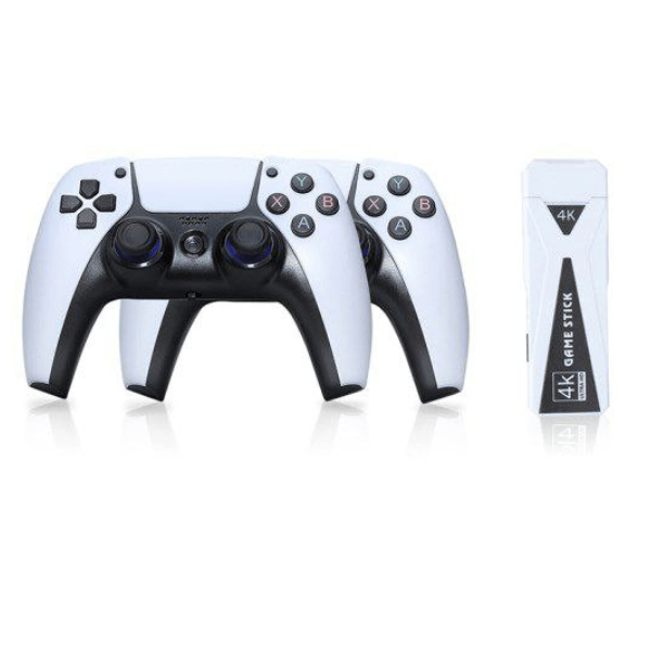 خرید کنسول Game 2.4G 4K Classic GS5با دو عدد گیم پد بی‌سیم - سفید