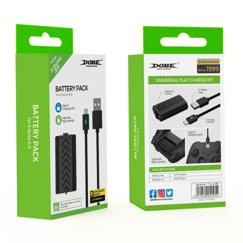 خرید باتری قابل شارژ Dobe به همراه کابل شارژ برای کنترلر جدید ایکس باکس