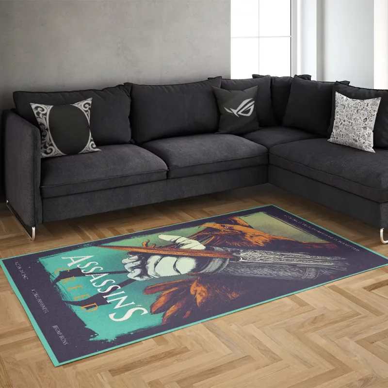 خرید فرش گیمینگ طرح Assasin&#39;s Creed Rug