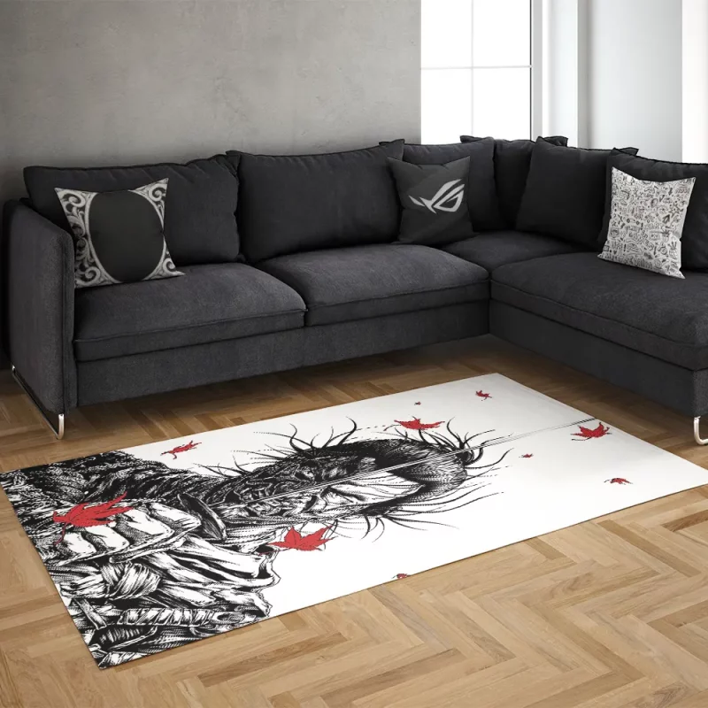 خرید فرش گیمینگ طرح Ghost Of Tsushima 902 Rug