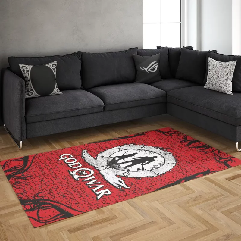 خرید فرش گیمینگ طرح GOD OF WAR 811 Rug