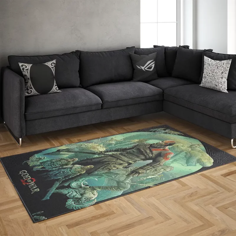 خرید فرش گیمینگ طرح GOD OF WAR 813 Rug