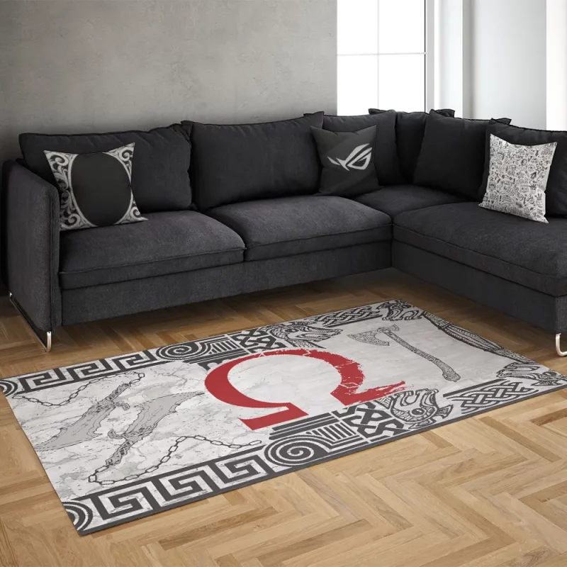 خرید فرش گیمینگ طرح GOD OF WAR 814 Rug