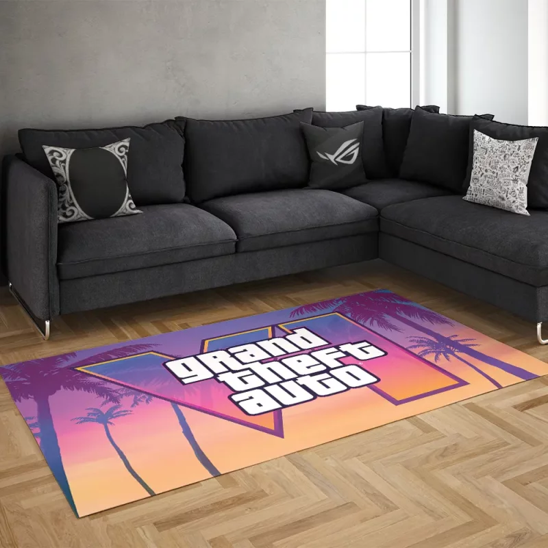 خرید فرش گیمینگ طرح GTA VI Rug