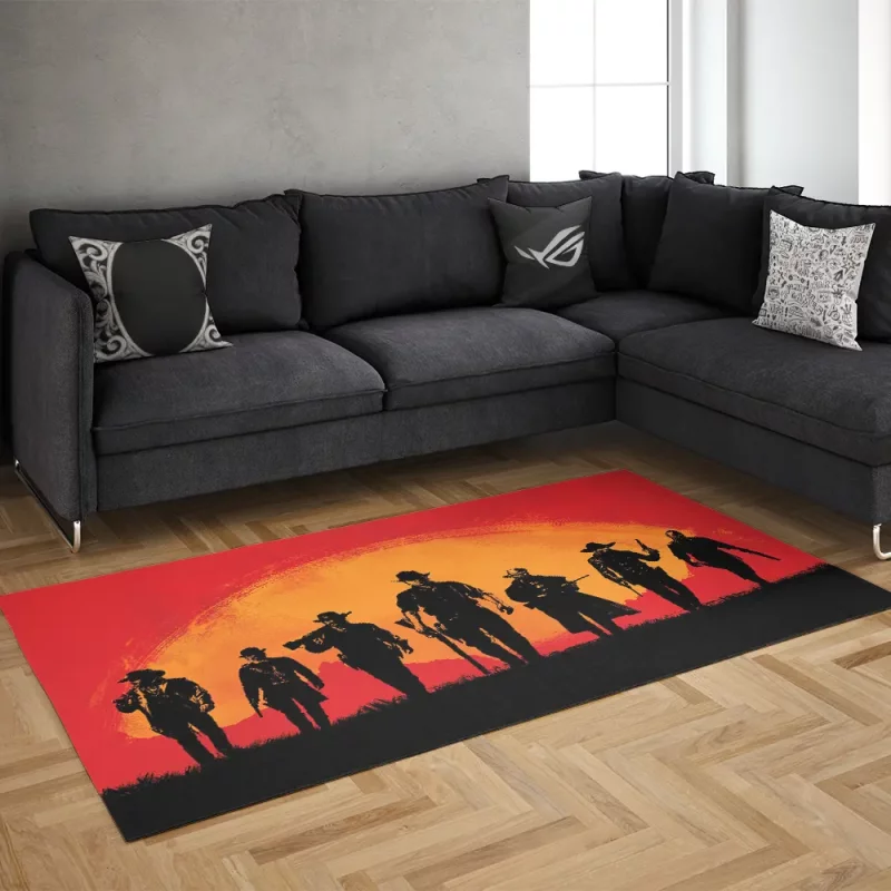 خرید فرش گیمینگ طرح  قرمز مشکی Playstation 1  Rug