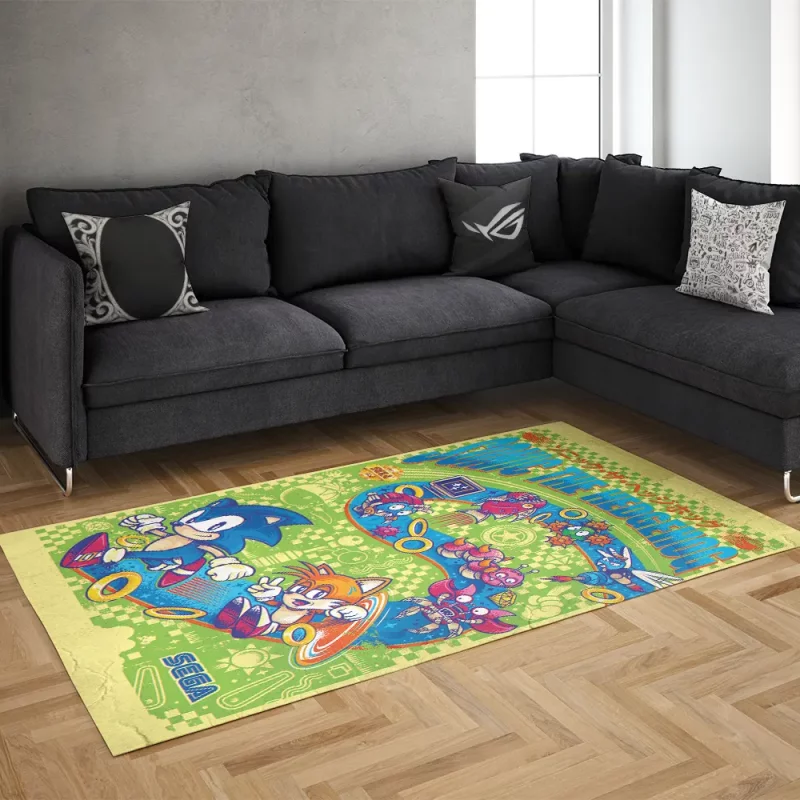 خرید فرش گیمینگ طرح   Sonic rug
