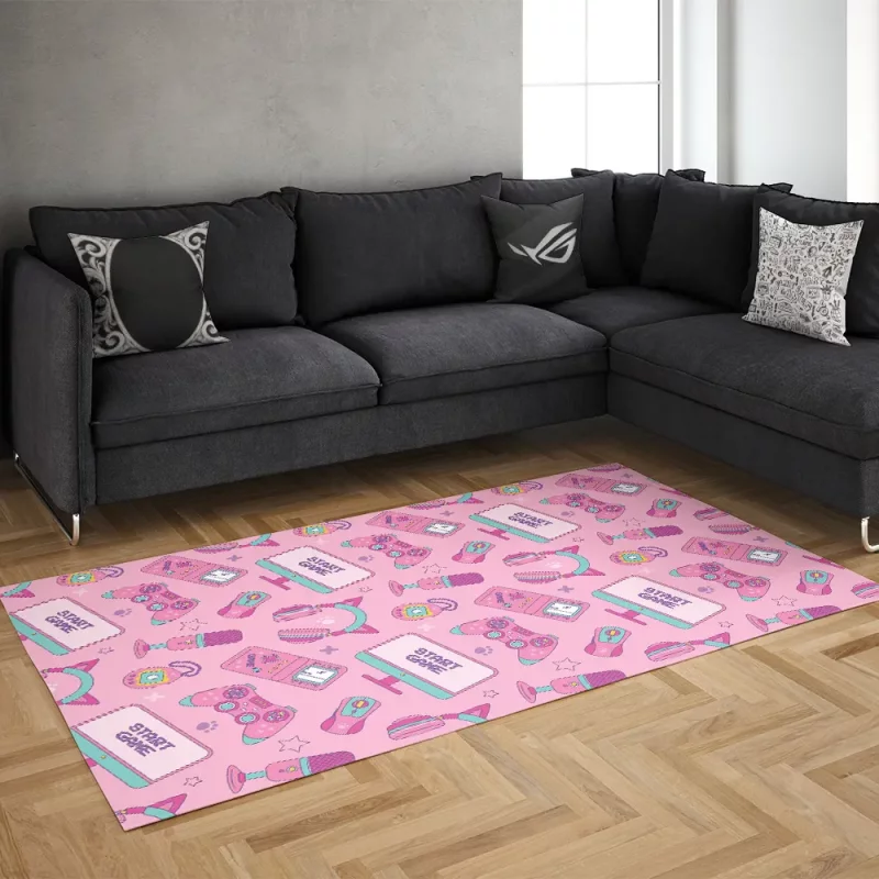 خرید فرش گیمینگ طرح  Retro girl rug