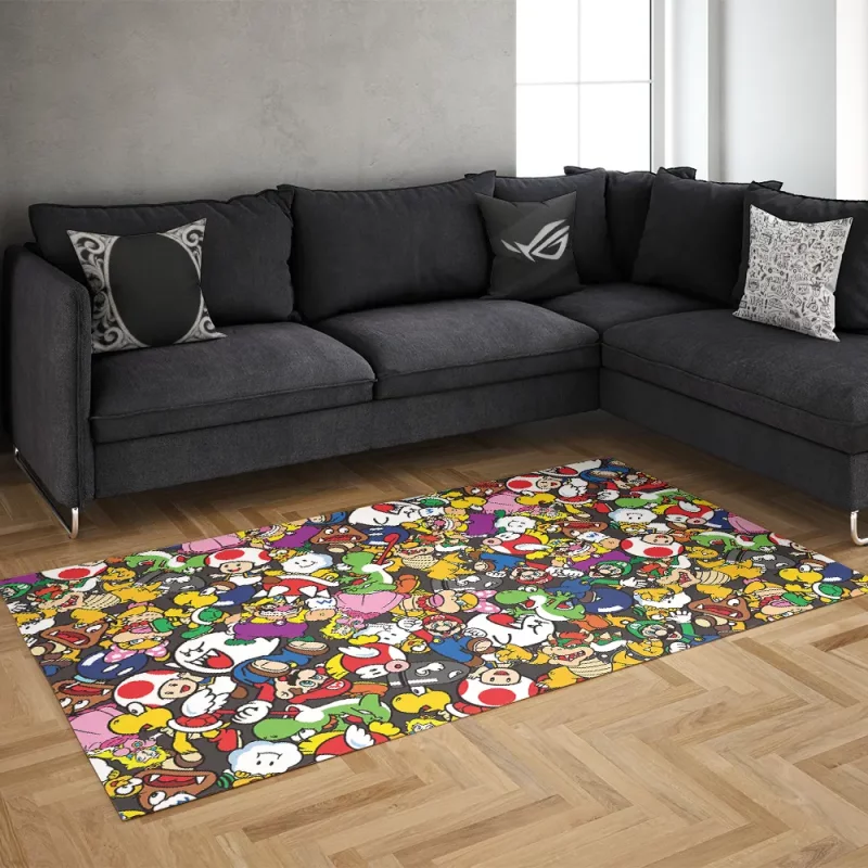 خرید فرش گیمینگ طرح  Super Mario 491 rug