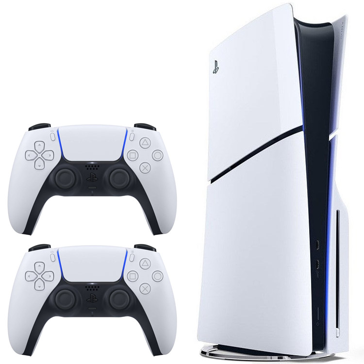 خرید پلی استیشن 5 اسلیم - دیسک خور باندل با دو کنترلر DualSense