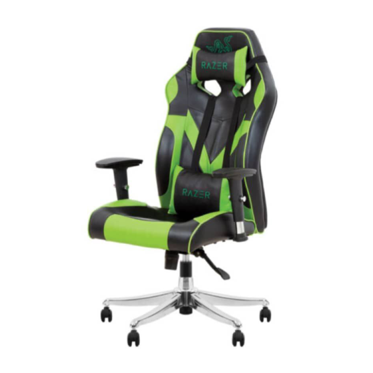 خرید صندلی گیمینگ سبز مشکی طرح RAZER