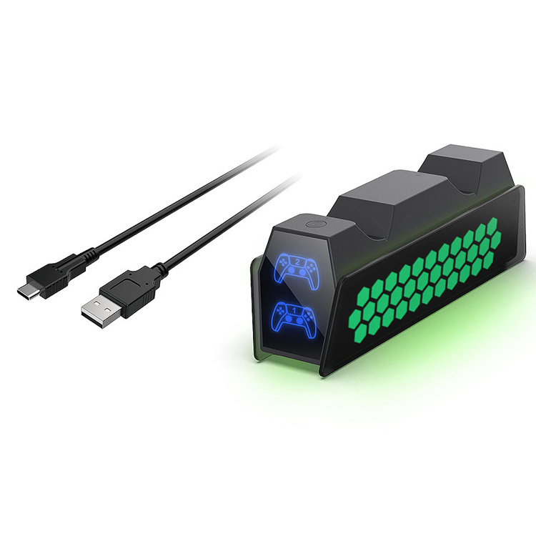 خرید پایه شارژر RGB دوگانه DOBE برای کنترلر PS5