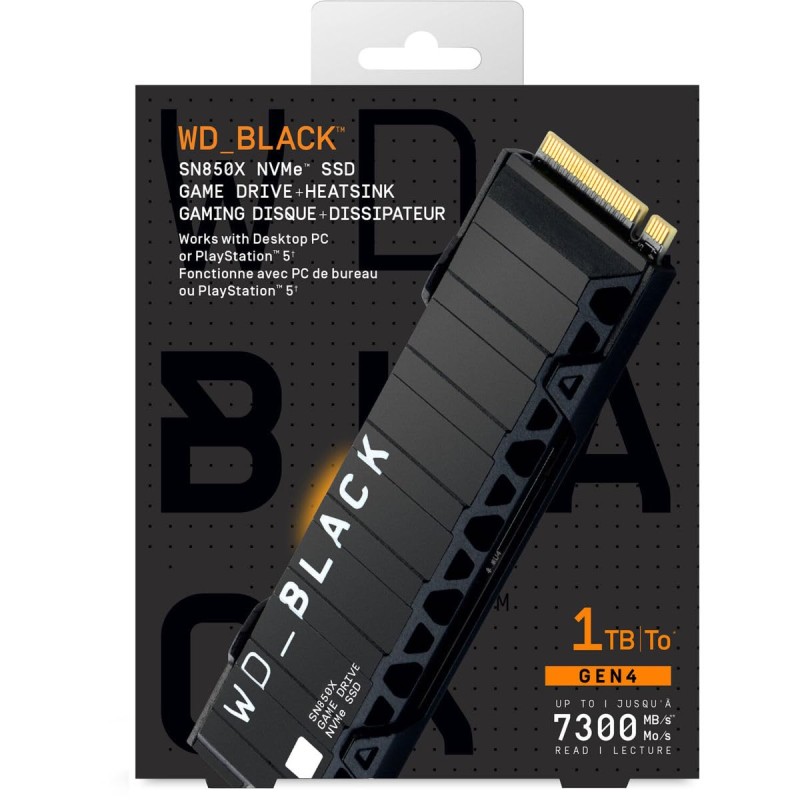 خرید اس اس دی WD_BLACK SN850P دارای هیت سینک - نسخه PS5 - یک ترابایت