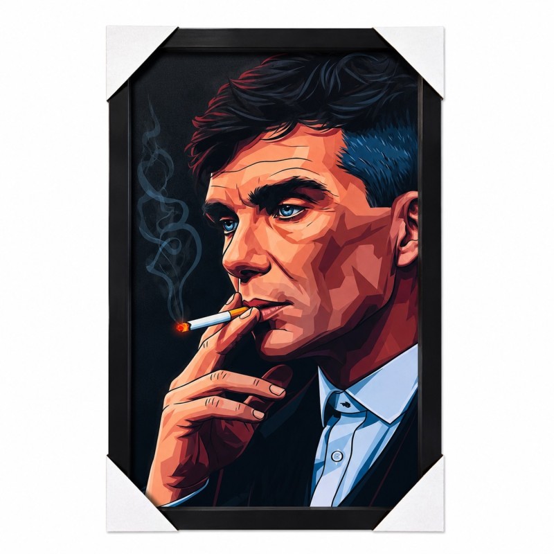 تابلو گیمینگ مخملی طرح  Tommy Shelbyسایز 30×60 سانتی‌متر