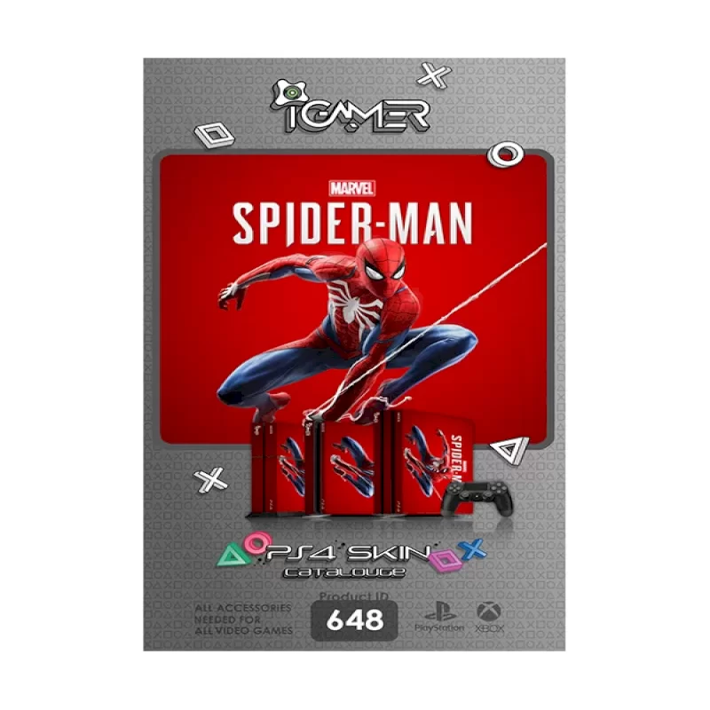 خرید اسکین برای PS4 طرح spiderman-miles-morales