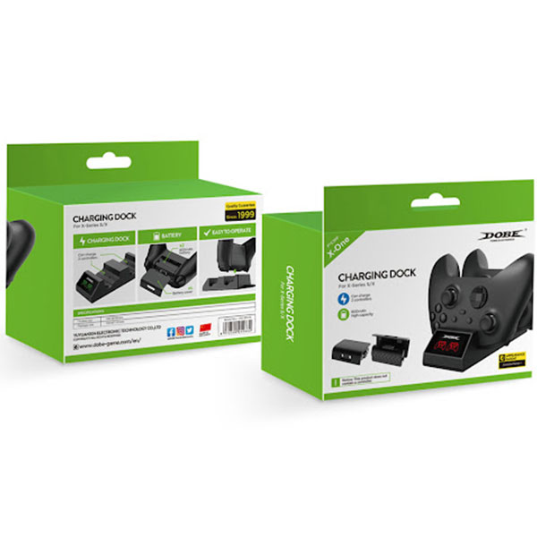 خرید پایه شارژر دوگانه Dobe به همراه باتری قابل شارژ برای ایکس باکس