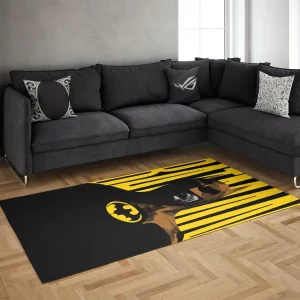 خرید فرش گیمینگ طرح BATMAN زرد-مشکی