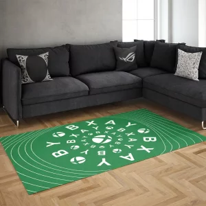 خرید فرش گیمینگ طرح سبز Xbox Rug
