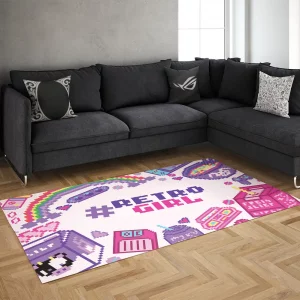 خرید فرش گیمینگ طرح Retro girl rug
