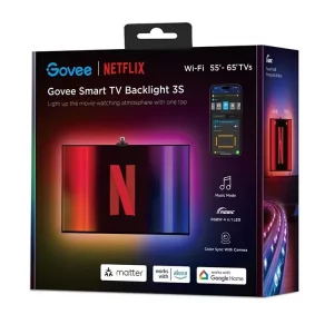 خرید ریسه هوشمند 3.8 متری  Govee x Netflix Smart TV Backlight 3S سایز 55-65 اینچ
