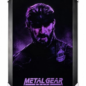 تابلو گیمینگ مخملی طرح CHRIS EVANS METAL GEAR سایز 30×60 سانتی‌متر