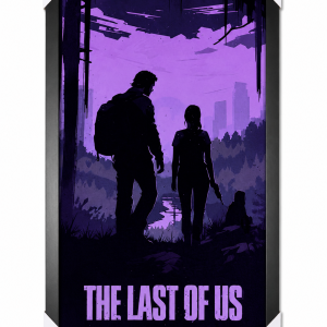 تابلو گیمینگ مخملی طرح  The Last of Us سایز 30×60 سانتی‌متر