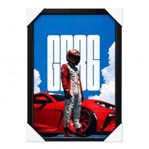 تابلو گیمینگ مخملی طرح  Racing Fan Fest سایز 30×60 سانتی‌متر