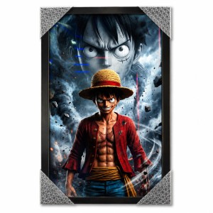 تابلو گیمینگ مخملی طرح 2  Monkey D. Luffy سایز 30×60 سانتی‌متر