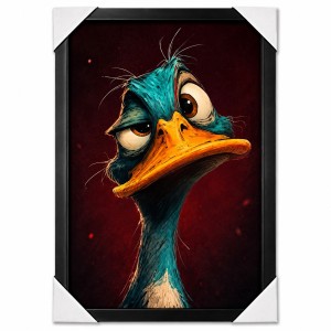 تابلو گیمینگ مخملی طرح Cartoon Duckسایز 30×60 سانتی‌متر