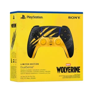 خرید دسته PS5 طرح Marvel’s Wolverine نسخه محدود رنگ زرد