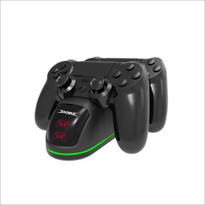 خرید پایه شارژ دسته PS4 دابی سوکت اصلی و چراغ‌دار
