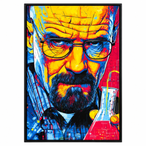 تابلو مخملی طرح Walter White Pop Art سایز 40×60 سانتی‌متر