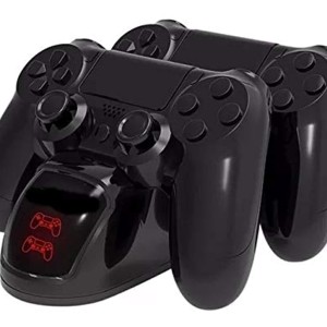 خرید PS4 Slim Pro LED داک شارژ دوگانه نشانگر ایستگاه شارژ