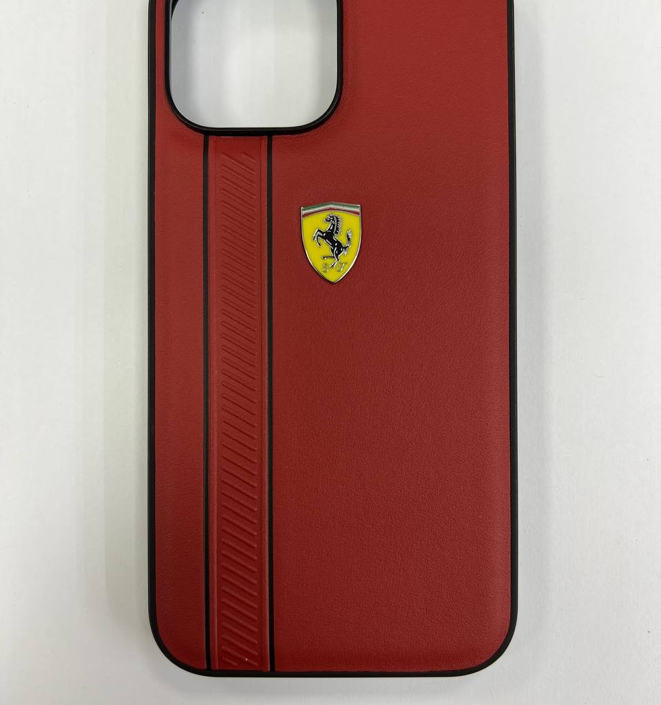 خرید قاب اورجینال چرمی CG Mobile مدل Ferrari برای  گوشی آیفون 13ProMax-طرح یک