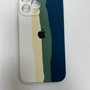 خرید قاب سیلیکونی رنگین کمانی برای انواع گوشی آیفون - طرح هفت