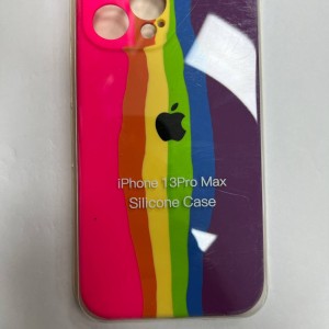 خرید قاب سیلیکونی رنگین کمانی برای انواع گوشی آیفون - طرح هشت