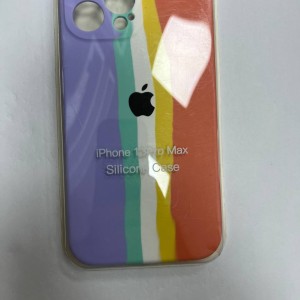 خرید قاب سیلیکونی رنگین کمانی برای انواع گوشی آیفون - طرح دهم