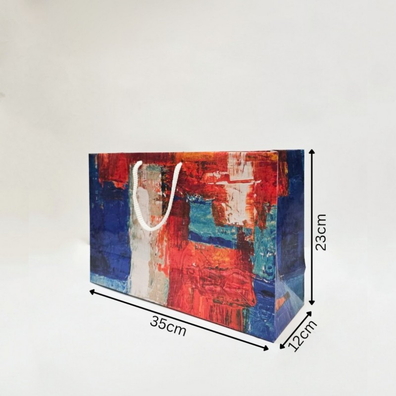 بگ ابرنگی براق سایز 12*23*35 (بسته 25 عددی)