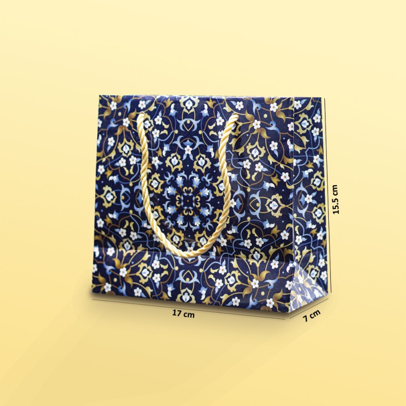 بگ مقوایی سنتی براق سایز 7*15.5*17 (بسته 25 عددی)