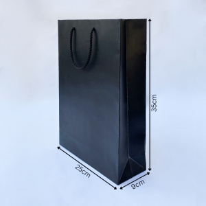 بگ مشکی مات سایز9*35*25 (بسته 25 عددی)