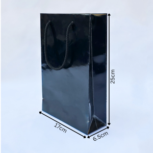 بگ مشکی براق  سایز 6.5*25*17 (بسته 25 عددی)