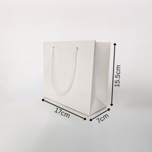 بگ سفید براق سایز 7*15.5*17 (بسته 25 عددی)