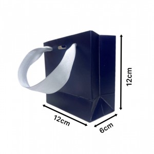 ساک دستی سرمه ای سایز 6*12*12(بسته 25 عددی)