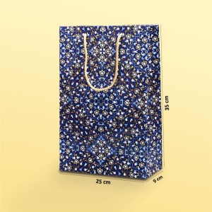 بگ مقوایی سنتی  براق  سایز 6/5*25*17 (بسته 25 عددی)